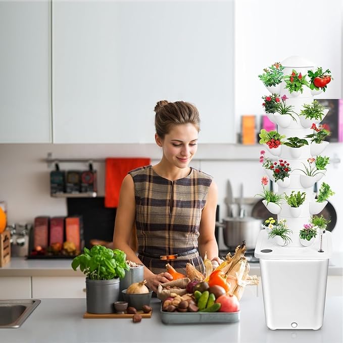 Vertical Hydroponic Tower Garden Growing System - Image 6