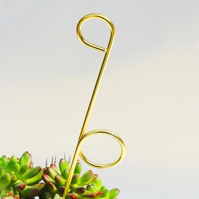 14.17in Plant Trellis Indoor, 4.2mm Dia Gold Small Trellis - Image 7