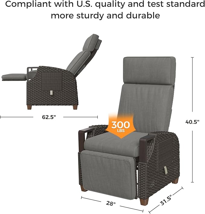 Grand patio Outdoor Recliner - Image 2