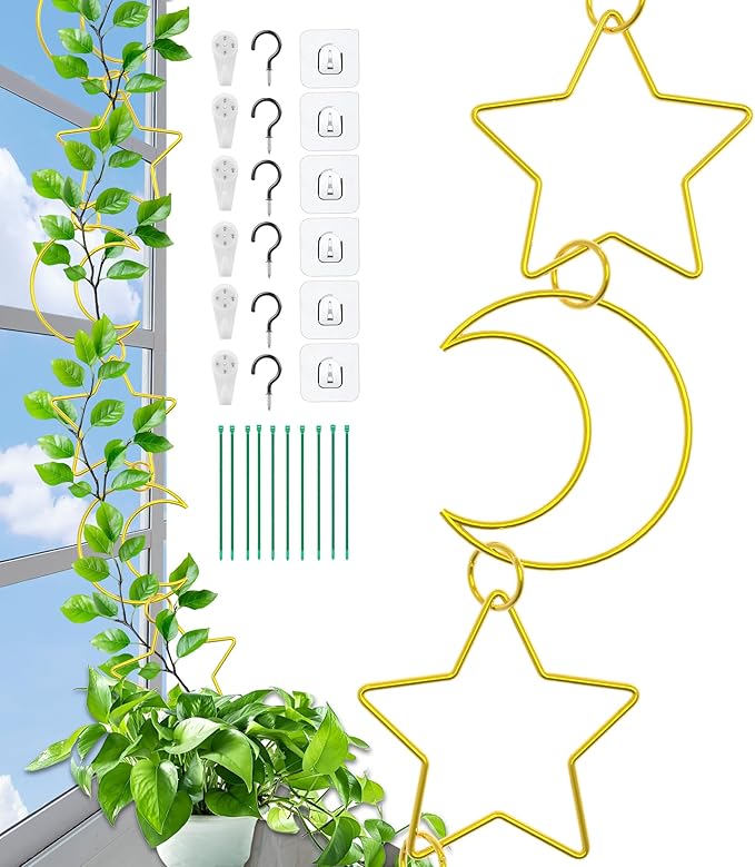 20 Pcs Plant Trellis for Climbing Plants, Chain Trellis, Garden Plant Wall by KAWAHAYO