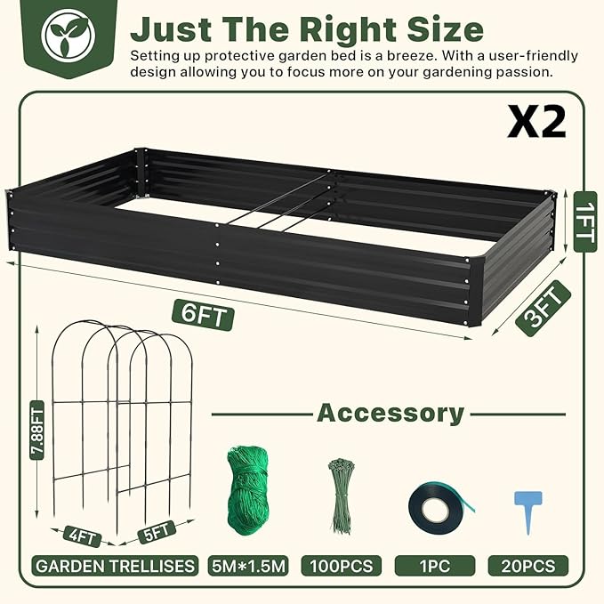DTIG Galvanized Raised Garden Bed - Image 4