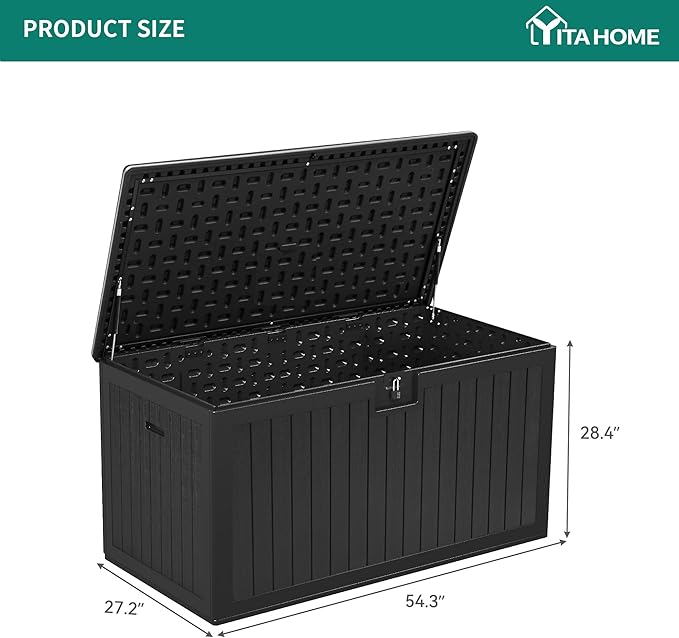 YITAHOME 150 Gallon Large Deck Box - Image 7