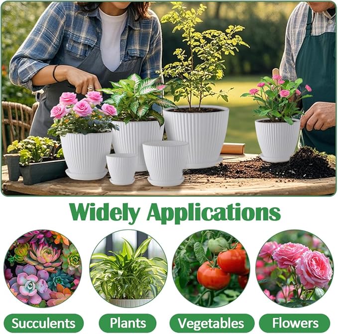 7.5/6.5/5.5/4.9/4.2/3.5 Inch Plant Pots - Image 2