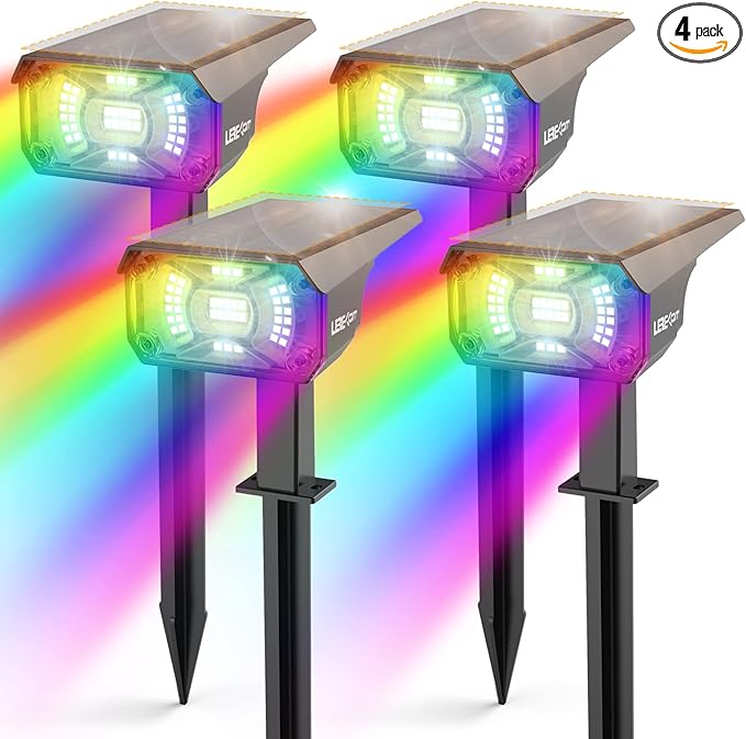 Color Solar Light Outdoor Waterproof Spotlights by LEREKAM
