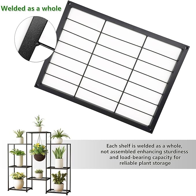 Metal Plant Stand Indoor Metal Plant Stands Outdoor Tiered Plant Shelf - Image 2