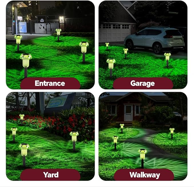 St Patricks Day Solar Pathway Lights Outdoor Decorative 4 Pack, Valentines Day - Image 5