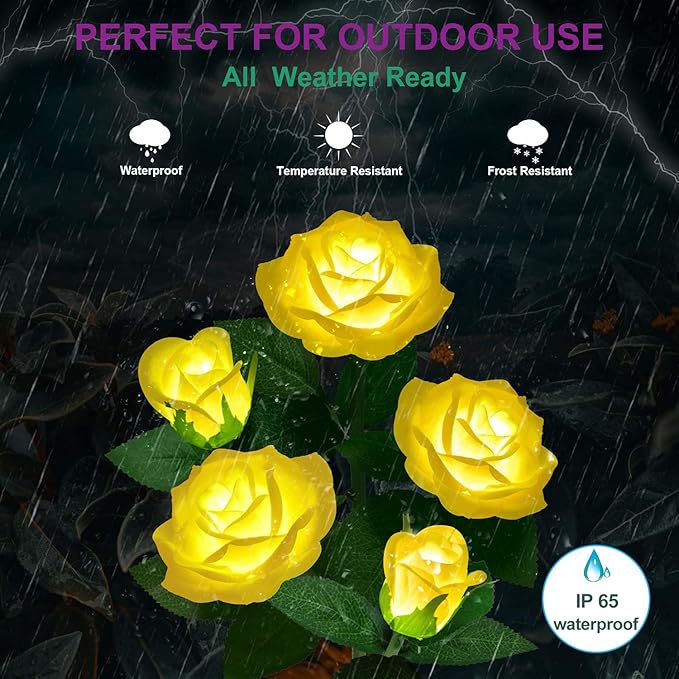 Solar Flower Lights Outdoor - Image 4