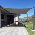 SUNNY GUARD Custom Size 17'x26' Rectangle Dark Grey UV Block Sunshade by SUNNYGUARD
