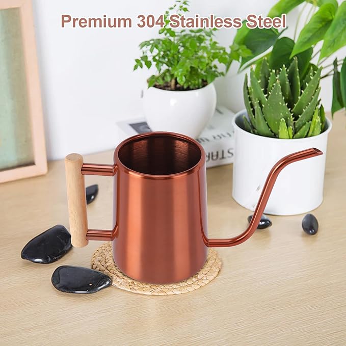 Watering Can Indoor Plants, 35 oz/1000 ml Metal Stainless Steel Watering Can Pot - Image 6