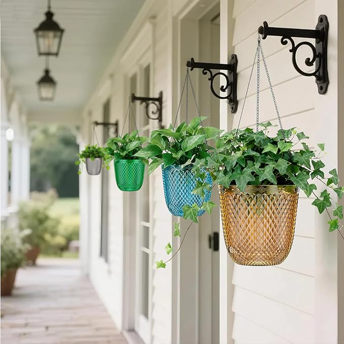 QCQHDU Self Watering Hanging Pots, 2 Pack 7.2 Inch Hanging Planters - Image 7
