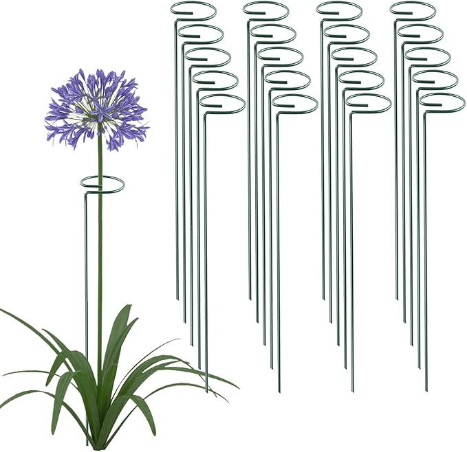 18 Inch 20 Packs Plant Support Stake Garden Single stemmed Plant Support Hoops by ThealynGardens