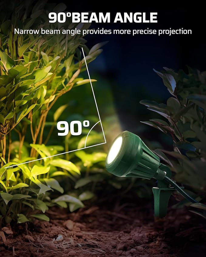 DEWENWILS 120V Spotlight Outdoor, 500LM Waterproof LED Spot Light - Image 6