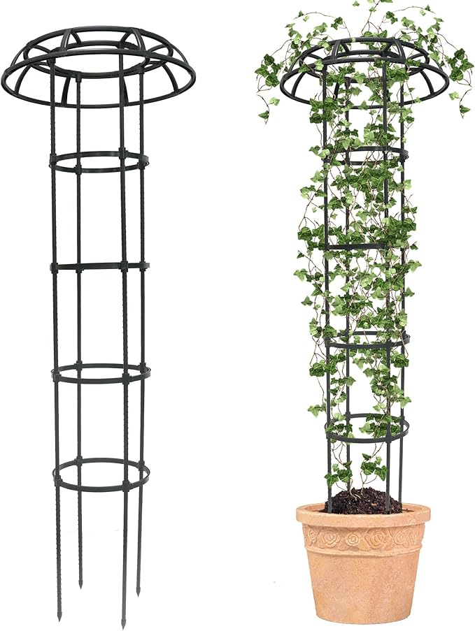 Garden Trellis for Climbing Plants Outdoor, 65 Inch Mushroom Top Trellis for by Unknown