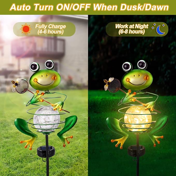 Frog Solar Garden Light - Image 3
