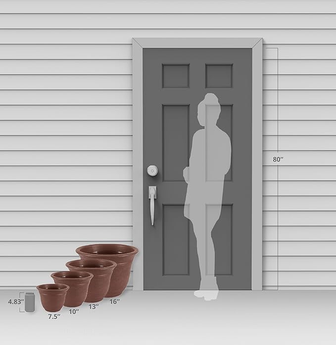 The HC Companies Sierra Round Self-Watering Pot - Image 7