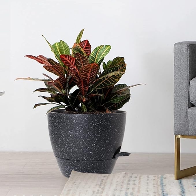 Large Self Watering Pots, 12/10/9 Plastic Planters - Image 7