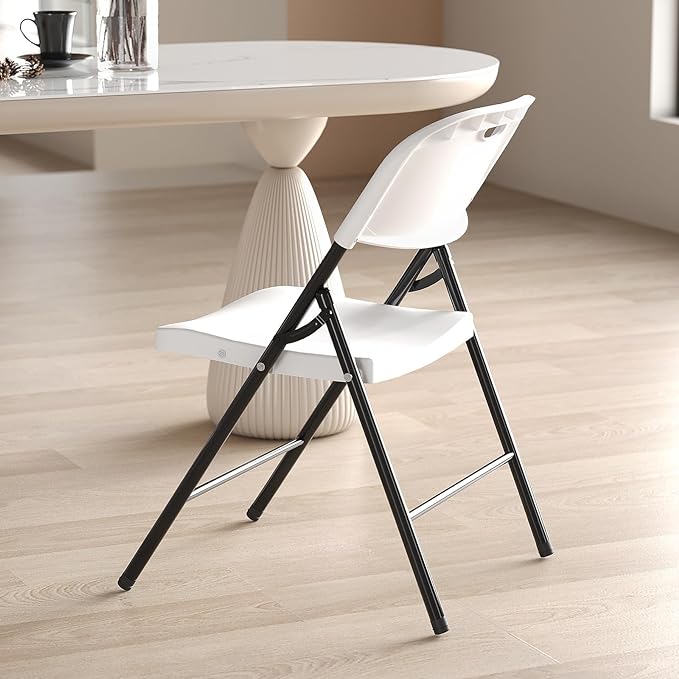 Nazhura 350 Weight Limit Heavy Duty Plastic Folding Chair - Image 6
