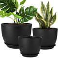 Plant Pots 12/10/9 inch Set of 3, Flower Pots by AFamilyofGardenLovers