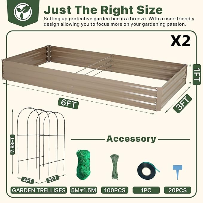 DTIG Galvanized Raised Garden Bed - Image 4