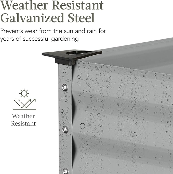 Best Choice Products 48x24x30in Galvanized Raised Garden Bed, Metal Elevated - Image 4