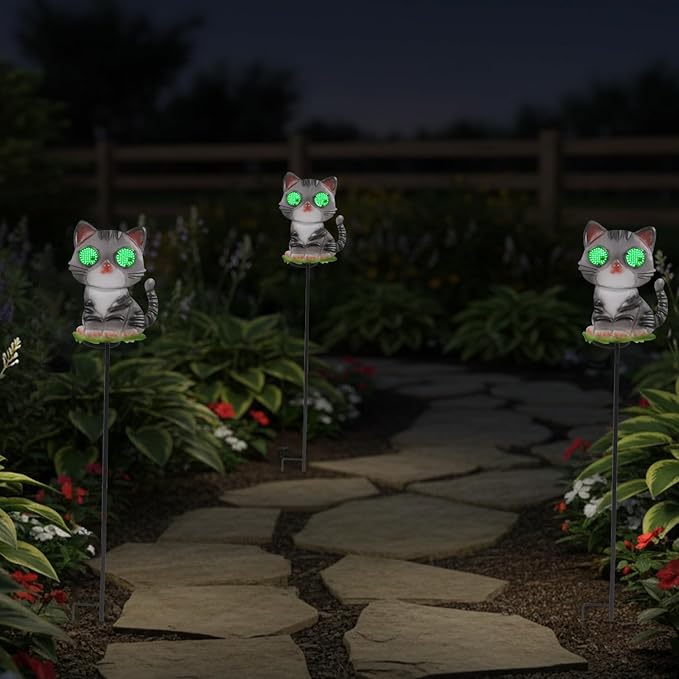 Cat Solar Garden Stakes 39.3inch - Image 9