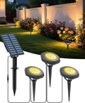 CORESLUX Solar Spot Lights Outdoor Waterproof IP68, 3-in-1 LED Warm Light Solar by CORESLUX