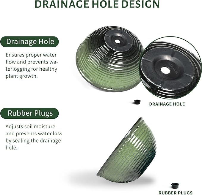 10 Inch Hanging Planter, 2 Pack Hanging Planters - Image 3