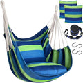Halalona Hammock Chair Hanging Hammock Chair Rope Swing 2 Cushions by Halalona