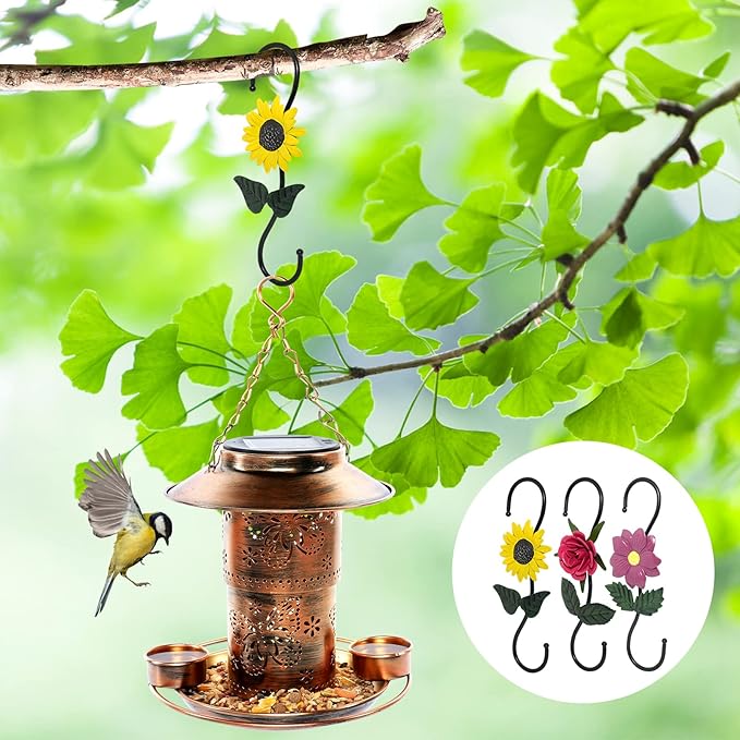 S Hooks for Hanging Plants, Beautiful and Vivid Plant Hook for Garden Planters - Image 2