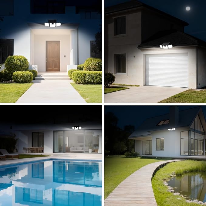 INCX Solar Lights Outdoor Waterproof, 3000 LM 156 LED Motion Sensor Outdoor - Image 8