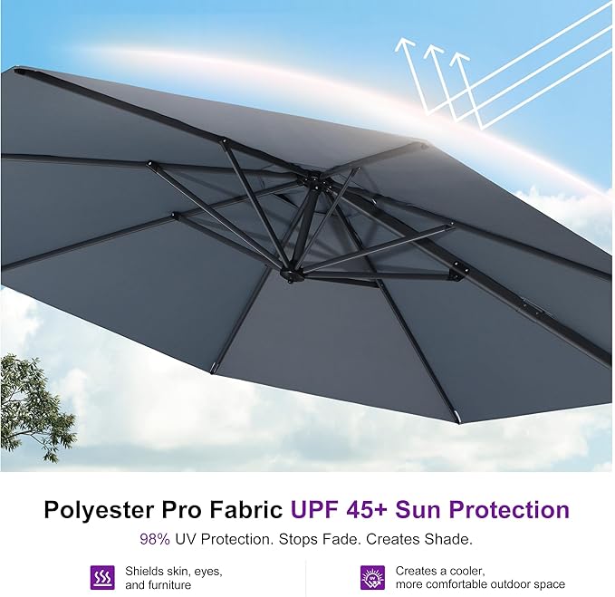 PURPLE LEAF 10 Feet Patio Umbrella - Image 5
