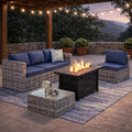 JAMFLY Patio Furniture Sets, 6-Piece Outdoor Patio Furniture by JAMFLY