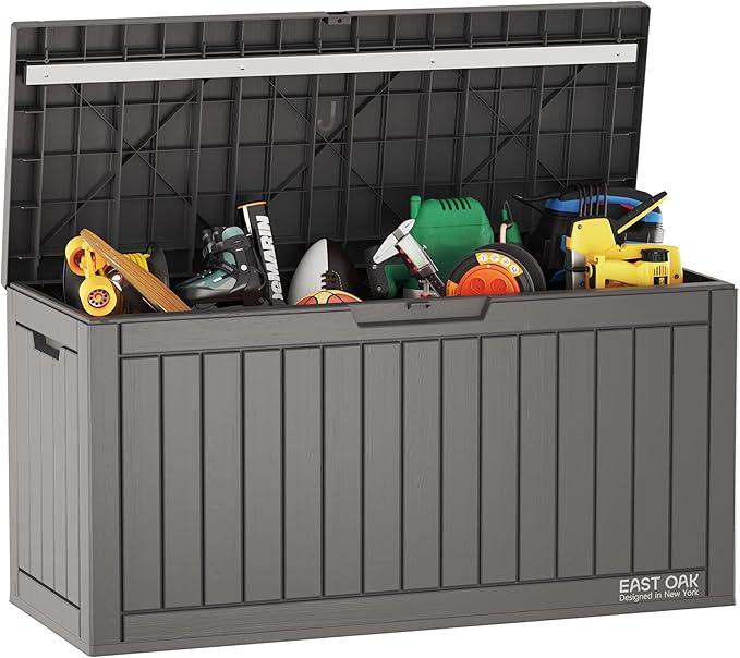 EAST OAK 60 Gallon Deck Box, Outdoor Storage Box by EASTOAK