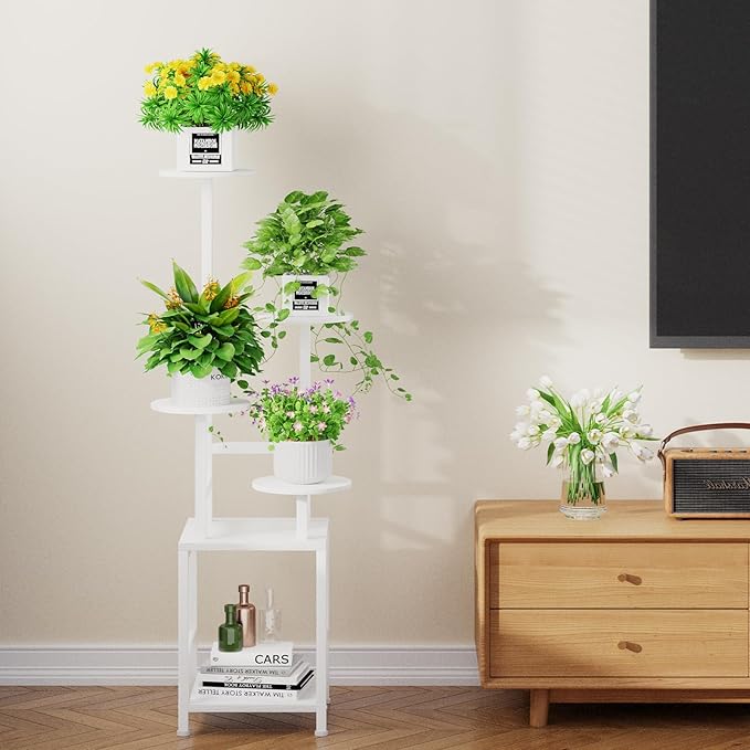 Plant Stand Indoor with Grow Light, 5-Tiered Tall Plant Stand Indoor, Metal - Image 2