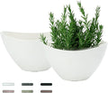 LaDoVita Plant Pots with Drainage Holes, 12 Inch Large Planters by LaDoVita