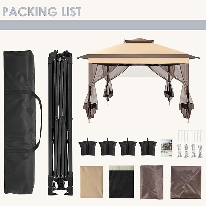 COBIZI 11x11 FT Pop up Gazebo Canopy Tent - Image 8
