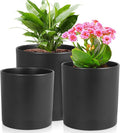 6/5/4 inch Flower Pots, Plastic Planters by Meowell