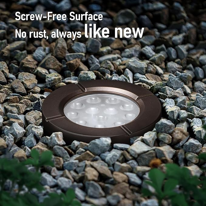 LEONLITE Dia. 4 Inch 5CCT Well Lights Landscape LED In Ground, 5 Color - Image 4