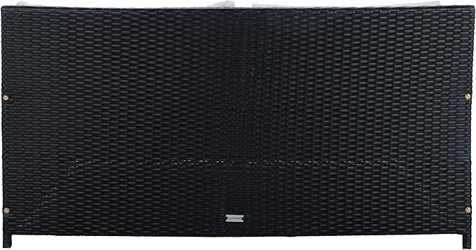 Safavieh PAT7500A Outdoor Collection Cadeo Black and White Cushion Daybed - Image 9