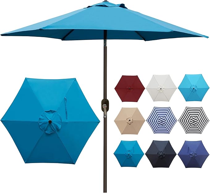 Blissun 7.5 ft Patio Umbrella, Yard Umbrella, Outdoor Market Umbrella - Image 4