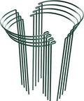 HiGift 8 Pack Plant Support Stakes, Half Round Metal Garden Plant Stake Indoor by HiGift