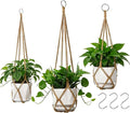 YIBOT 3 Pack Macrame Plant Hanger Indoor Hanging Planter Basket by YIBOT