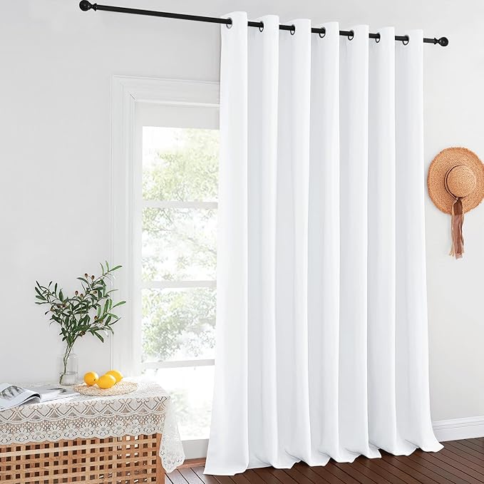 NICETOWN Blackout Curtains for Sliding Glass Door Room Divider Noise Reduce - Image 8