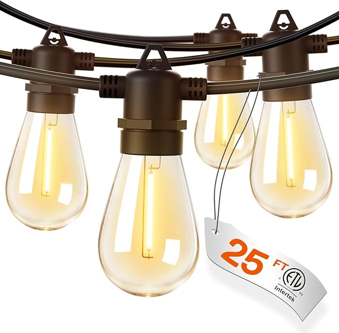 addlon 25FT LED Outdoor String Lights by addlon