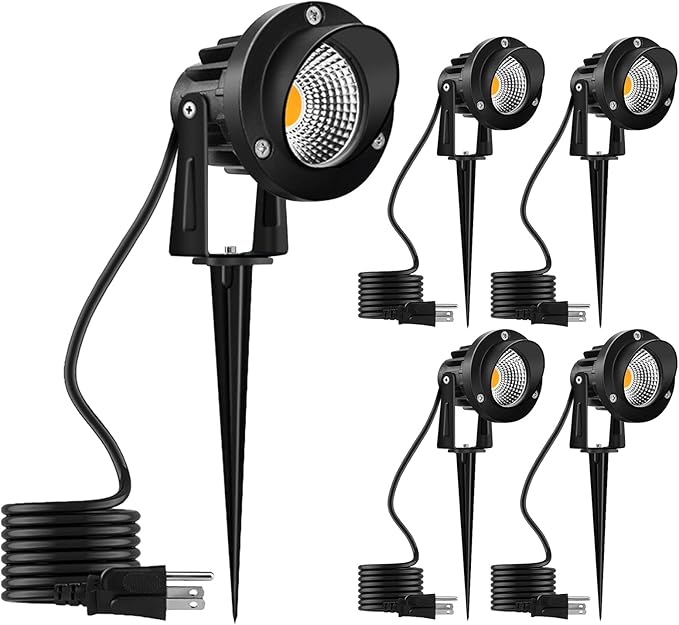 Romwish 120V LED Landscape Spotlights, 10W Outdoor Spotlights by ROMWISH