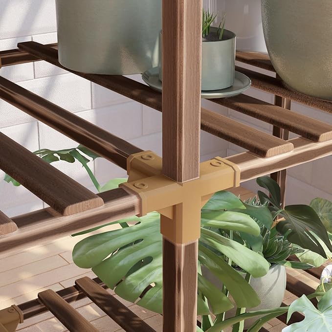 New England 4-Tier Wooden Plant Stand - Image 7