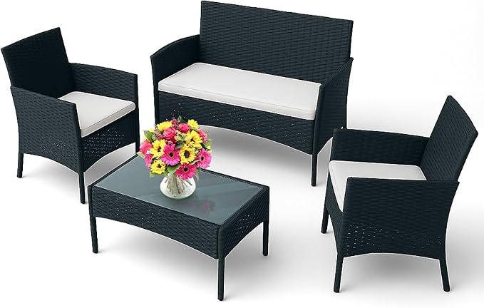 EconoHome 4-Piece Outdoor Patio Furniture Set by EconoHome