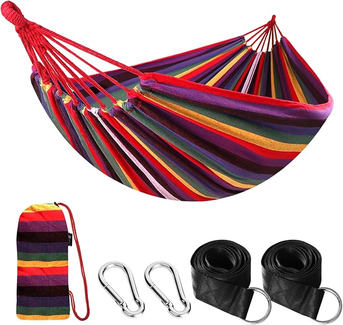 ANYOO Cotton Hammock Portable Camping Hammocks by Anyoo