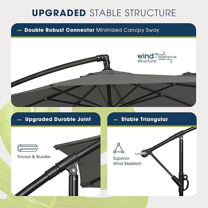 wikiwiki 10ft Patio Umbrella - Image 4