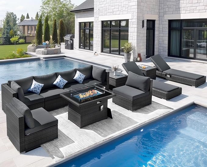 NICESOUL 11 Piece Patio Furniture Set by NICESOUL
